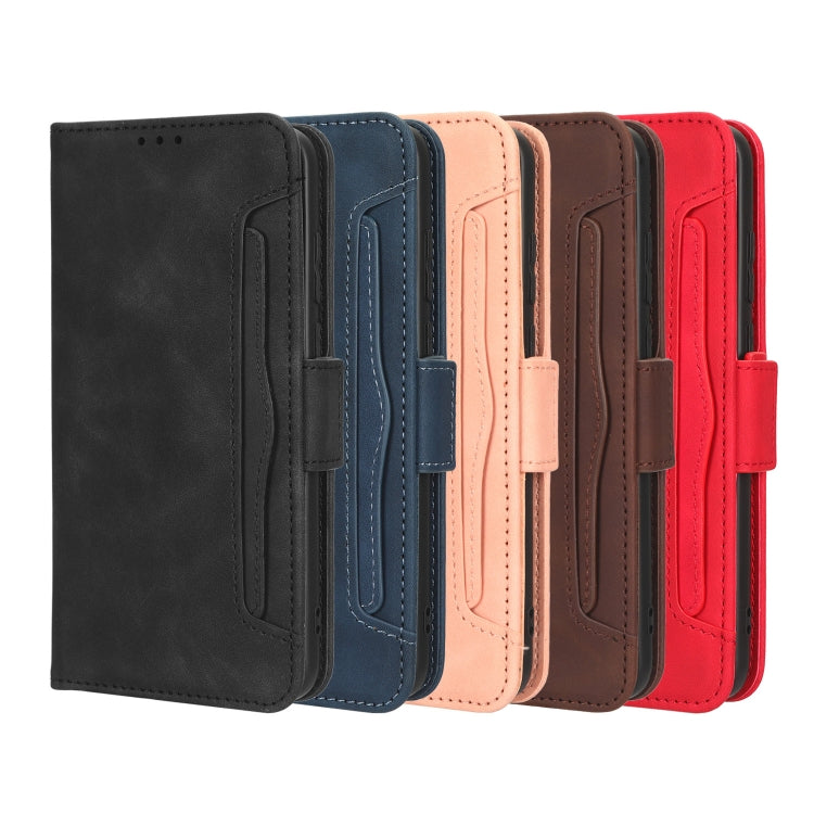 For Motorola Edge 2022 Skin Feel Calf Texture Card Slots Leather Phone Case