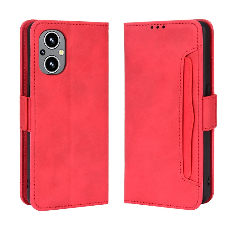 For OPPO  Reno8 Lite 5G Global/Reno8 Z/Reno7 Z Skin Feel Calf Texture Card Slots Leather Phone Case