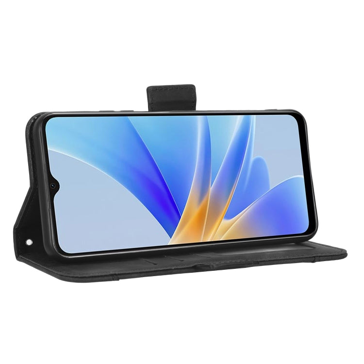 For OPPO A17 Skin Feel Calf Texture Card Slots Leather Phone Case