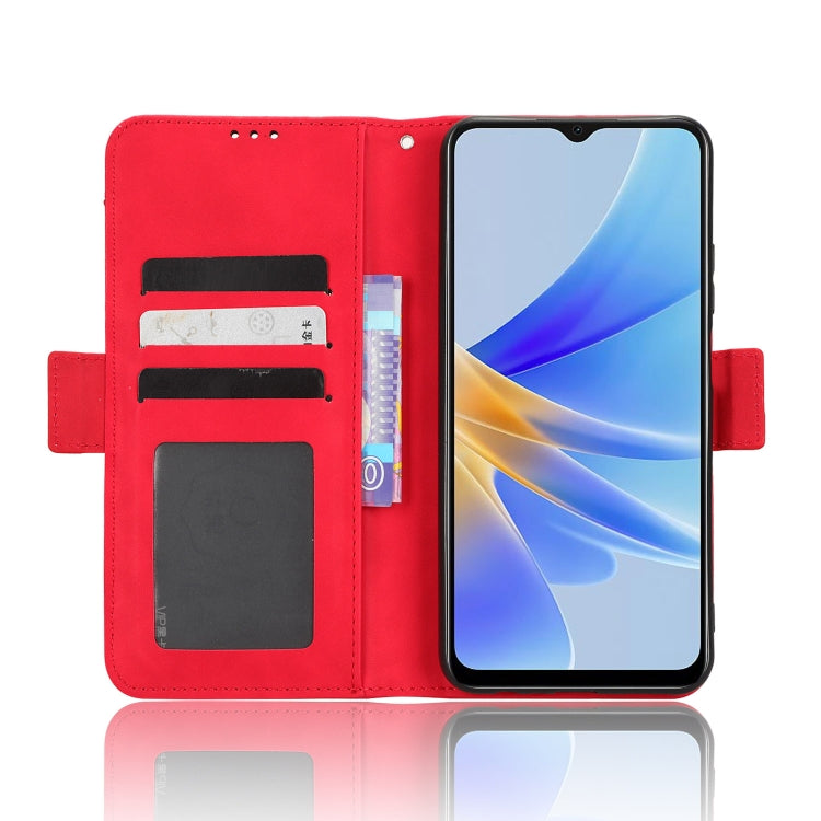 For OPPO A17 Skin Feel Calf Texture Card Slots Leather Phone Case