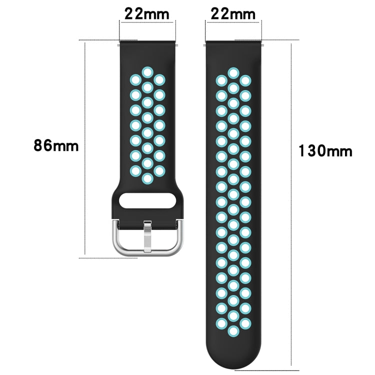 For Xiaomi Watch Color 22mm Clasp Two Color Sport Watch Band