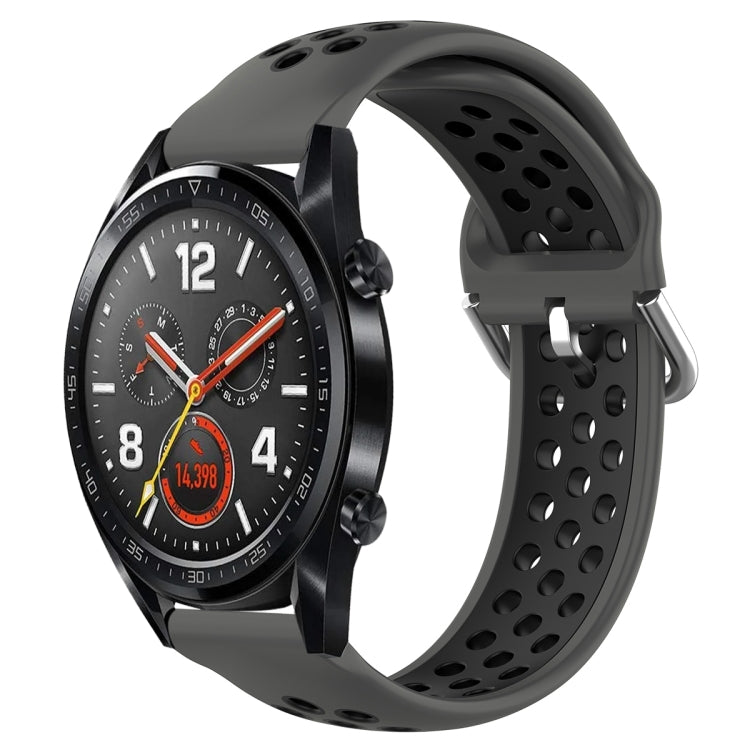 For Huawei Watch GT 46mm / 42mm 22mm Clasp Two Color Sport Watch Band