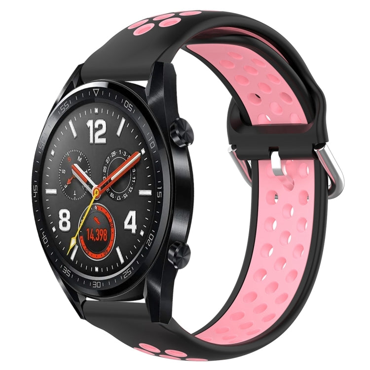 For Huawei Watch GT 46mm / 42mm 22mm Clasp Two Color Sport Watch Band
