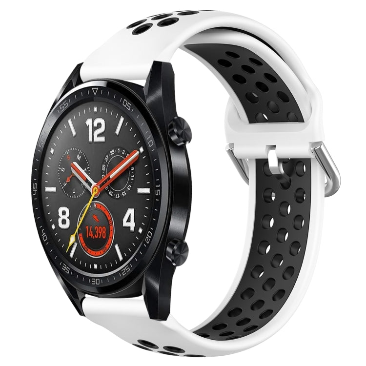For Huawei Watch GT 46mm / 42mm 22mm Clasp Two Color Sport Watch Band
