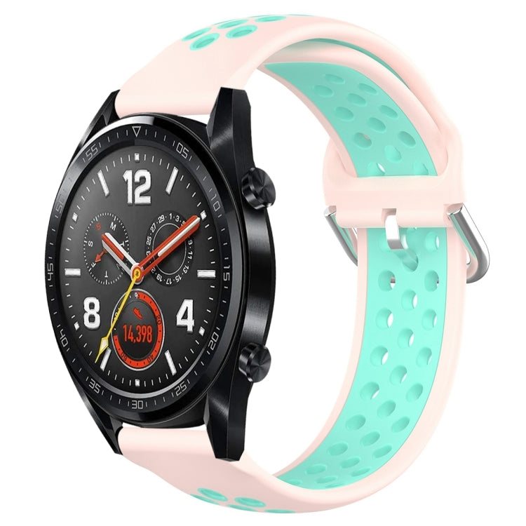 For Huawei Watch GT 46mm / 42mm 22mm Clasp Two Color Sport Watch Band