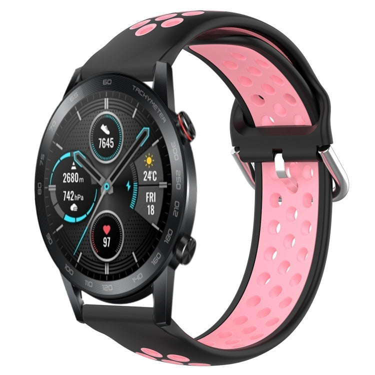 For Huawei Honor Magic Watch 2 46mm 22mm Clasp Two Color Sport Watch Band