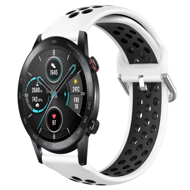 For Huawei Honor Magic Watch 2 46mm 22mm Clasp Two Color Sport Watch Band