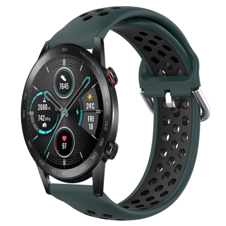 For Huawei Honor Magic Watch 2 46mm 22mm Clasp Two Color Sport Watch Band