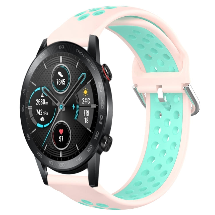 For Huawei Honor Magic Watch 2 46mm 22mm Clasp Two Color Sport Watch Band
