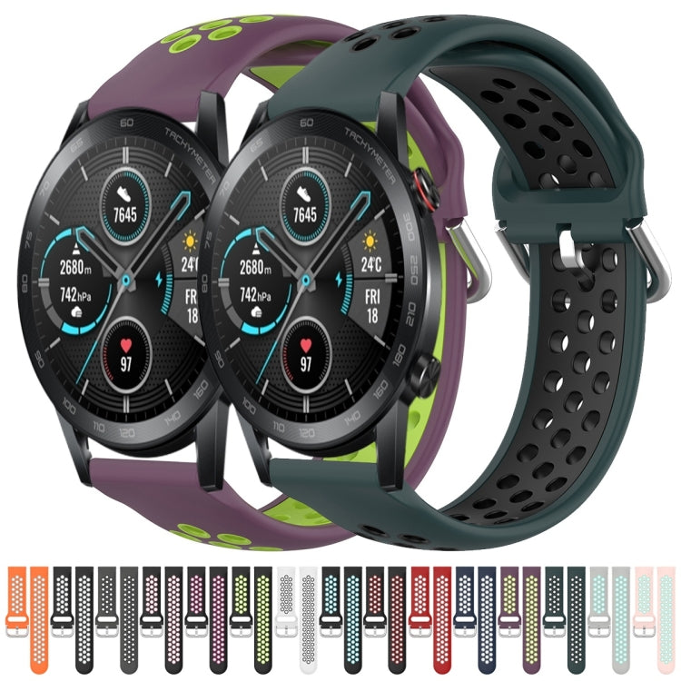 For Huawei Honor Magic Watch 2 46mm 22mm Clasp Two Color Sport Watch Band