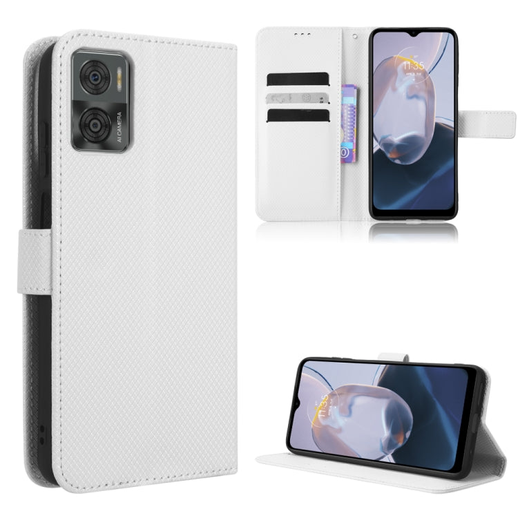 For Motorola Moto E22 / E22i Diamond Texture Leather Phone Case