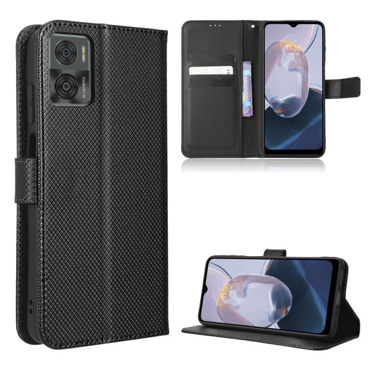 For Motorola Moto E22 / E22i Diamond Texture Leather Phone Case