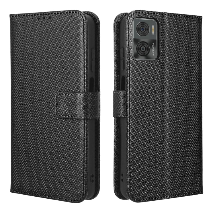 For Motorola Moto E22 / E22i Diamond Texture Leather Phone Case