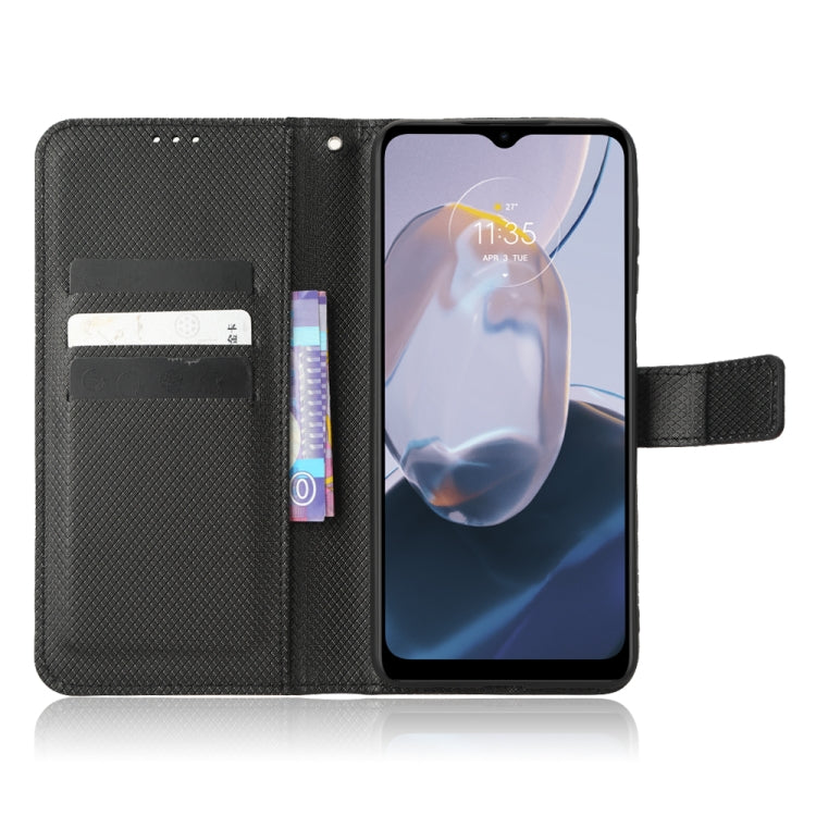 For Motorola Moto E22 / E22i Diamond Texture Leather Phone Case