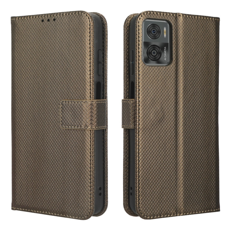 For Motorola Moto E22 / E22i Diamond Texture Leather Phone Case