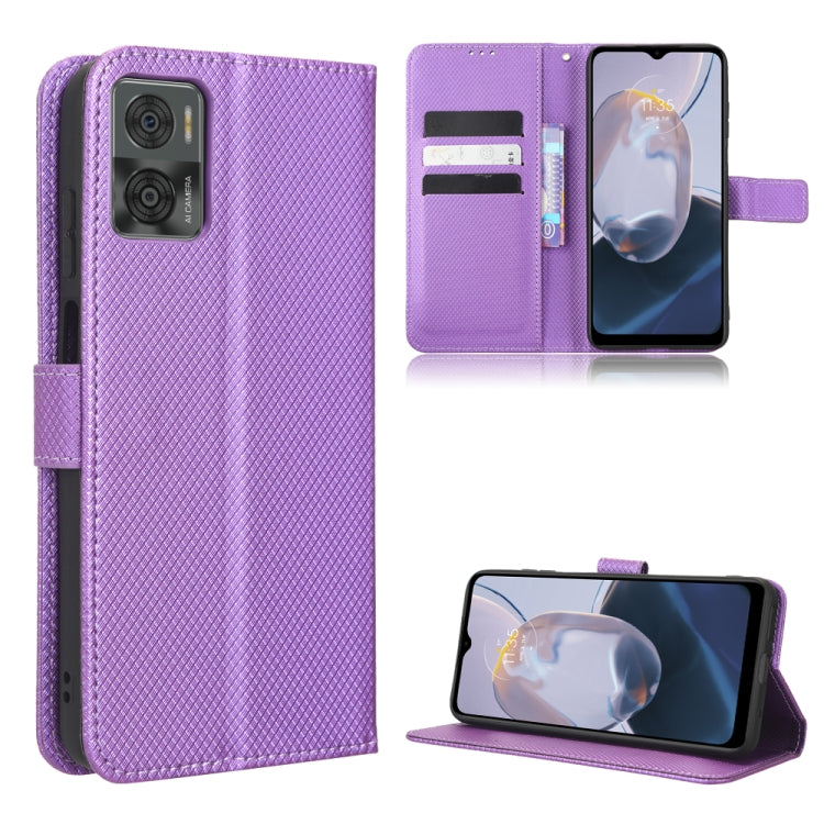For Motorola Moto E22 / E22i Diamond Texture Leather Phone Case