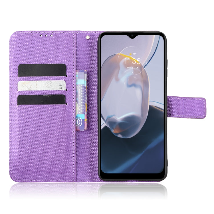 For Motorola Moto E22 / E22i Diamond Texture Leather Phone Case
