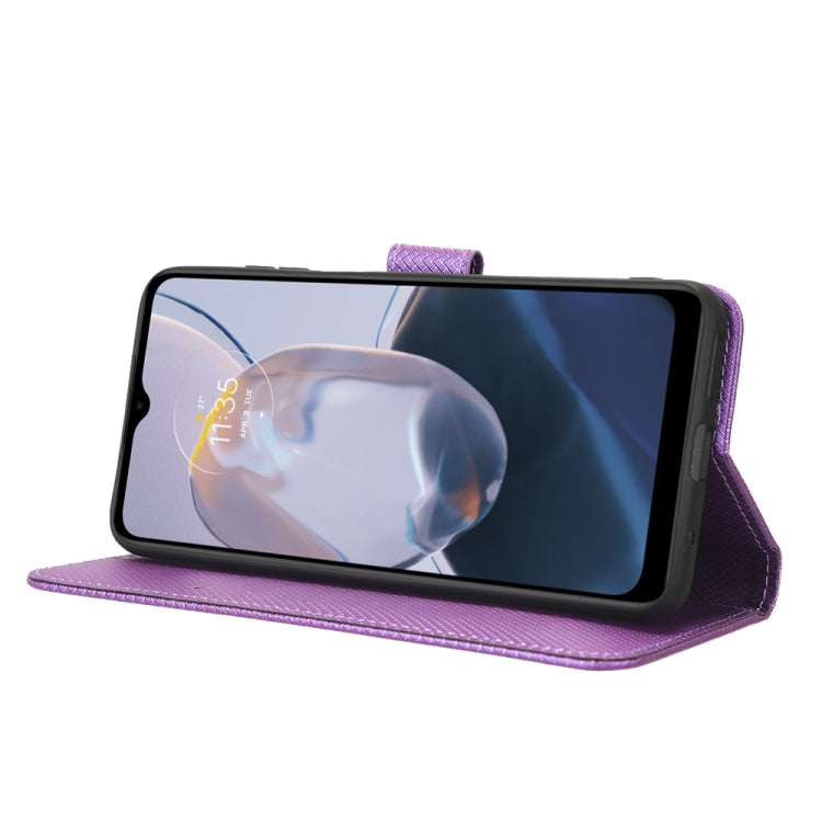 For Motorola Moto E22 / E22i Diamond Texture Leather Phone Case