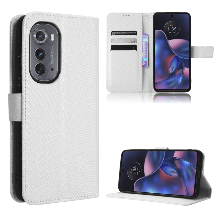 For Motorola Edge 2022 Diamond Texture Leather Phone Case