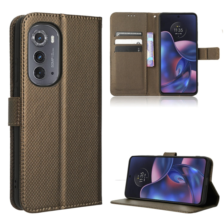 For Motorola Edge 2022 Diamond Texture Leather Phone Case