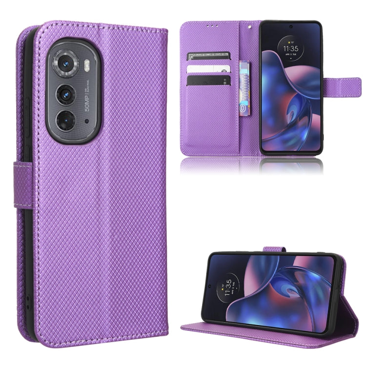 For Motorola Edge 2022 Diamond Texture Leather Phone Case