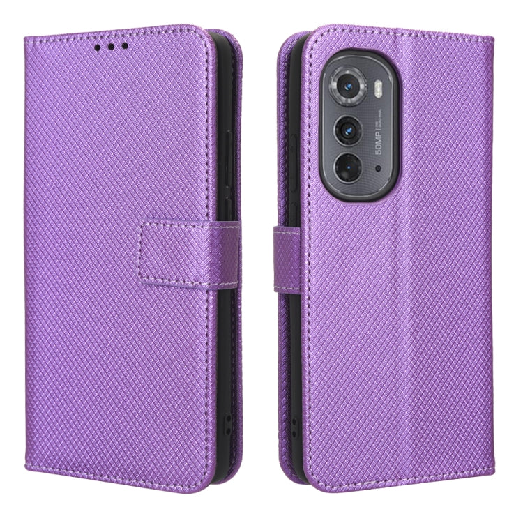 For Motorola Edge 2022 Diamond Texture Leather Phone Case