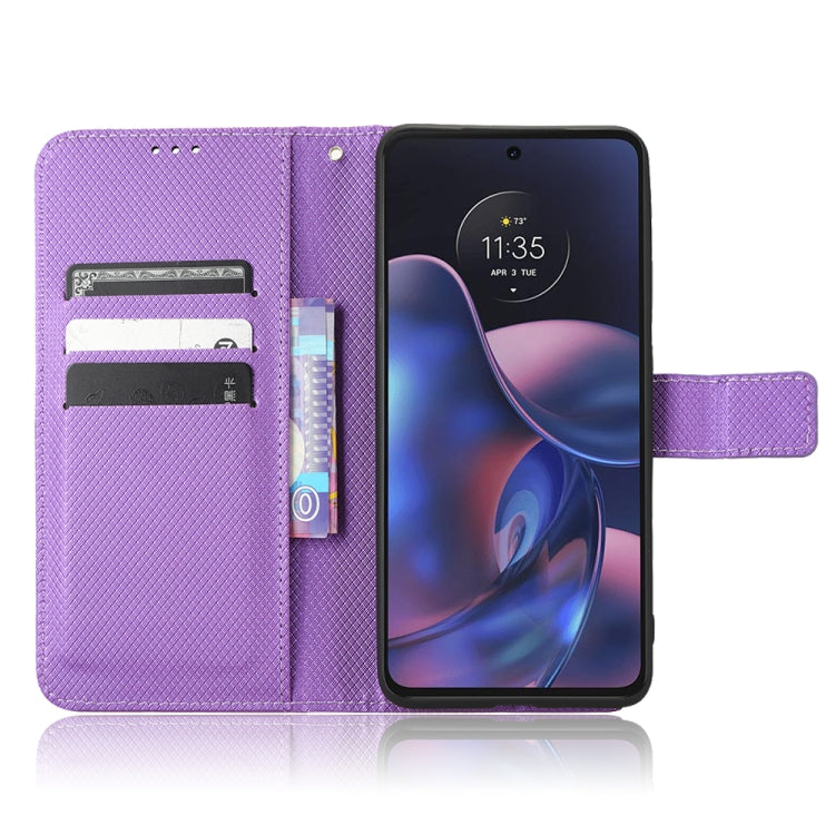 For Motorola Edge 2022 Diamond Texture Leather Phone Case