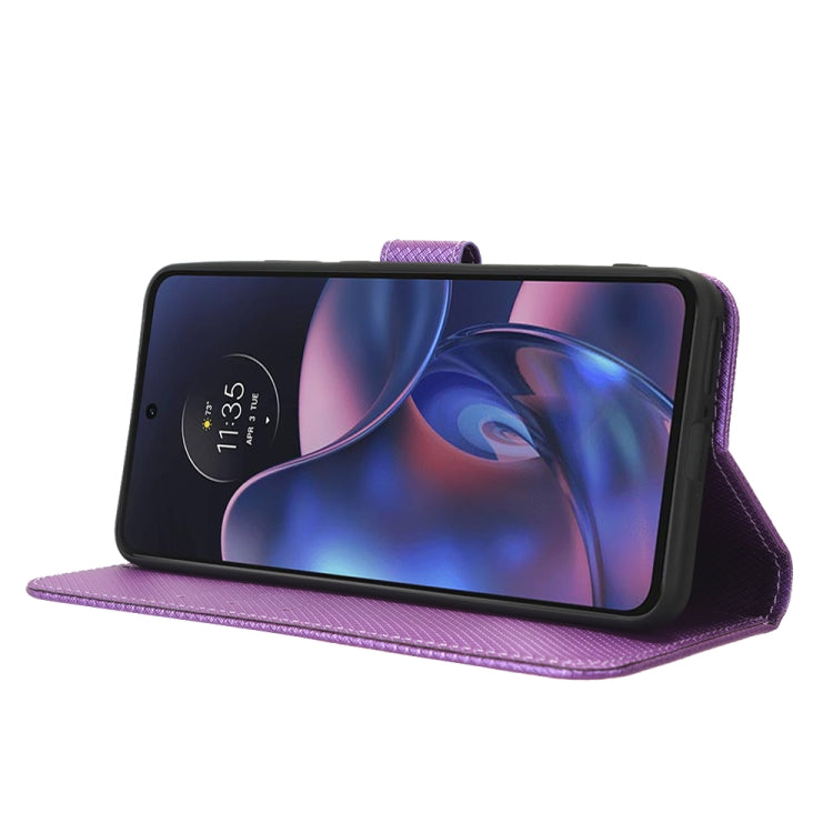 For Motorola Edge 2022 Diamond Texture Leather Phone Case