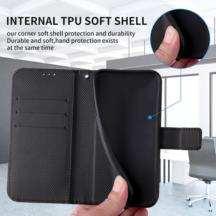 For Motorola Edge 2022 Diamond Texture Leather Phone Case