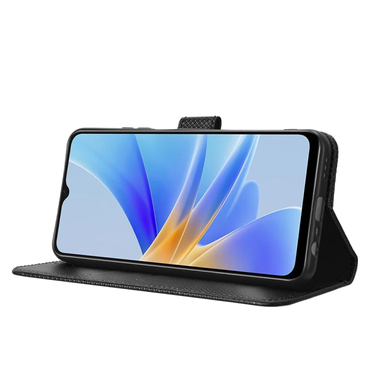 For OPPO A17 Diamond Texture Leather Phone Case