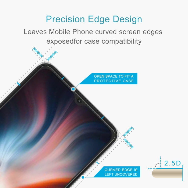 For UMIDIGI C1 Max 50 PCS 0.26mm 9H 2.5D Tempered Glass Film