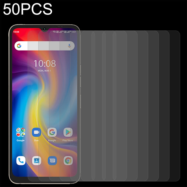 For UMIDIGI F3 Pro 5G 50 PCS 0.26mm 9H 2.5D Tempered Glass Film