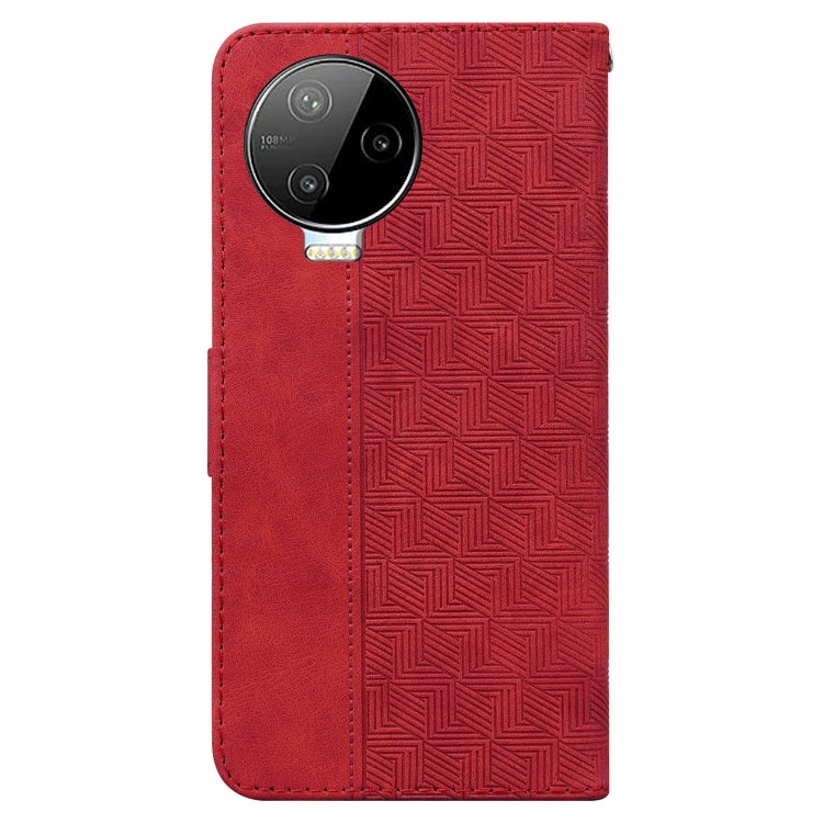 For Infinix Note 12 Pro 4G Geometric Embossed Flip Leather Phone Case