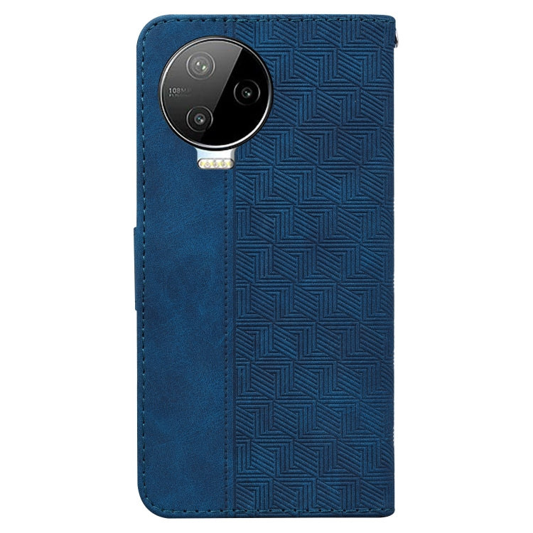 For Infinix Note 12 Pro 4G Geometric Embossed Flip Leather Phone Case