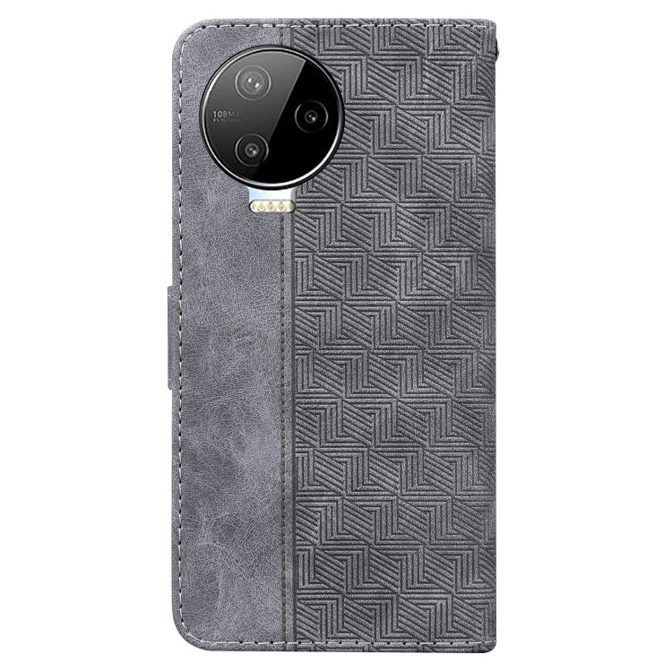 For Infinix Note 12 Pro 4G Geometric Embossed Flip Leather Phone Case