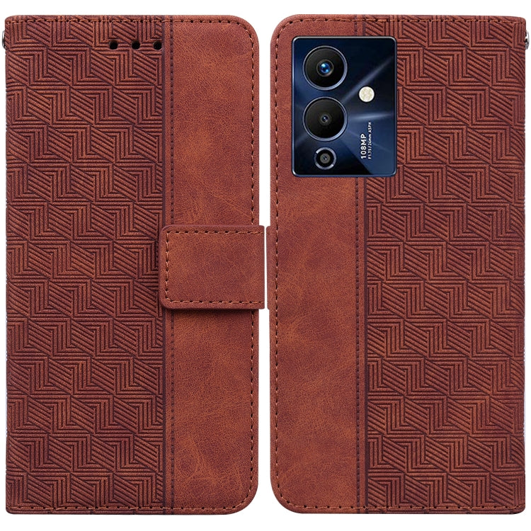 For Infinix Note 12 Pro 5G Geometric Embossed Flip Leather Phone Case