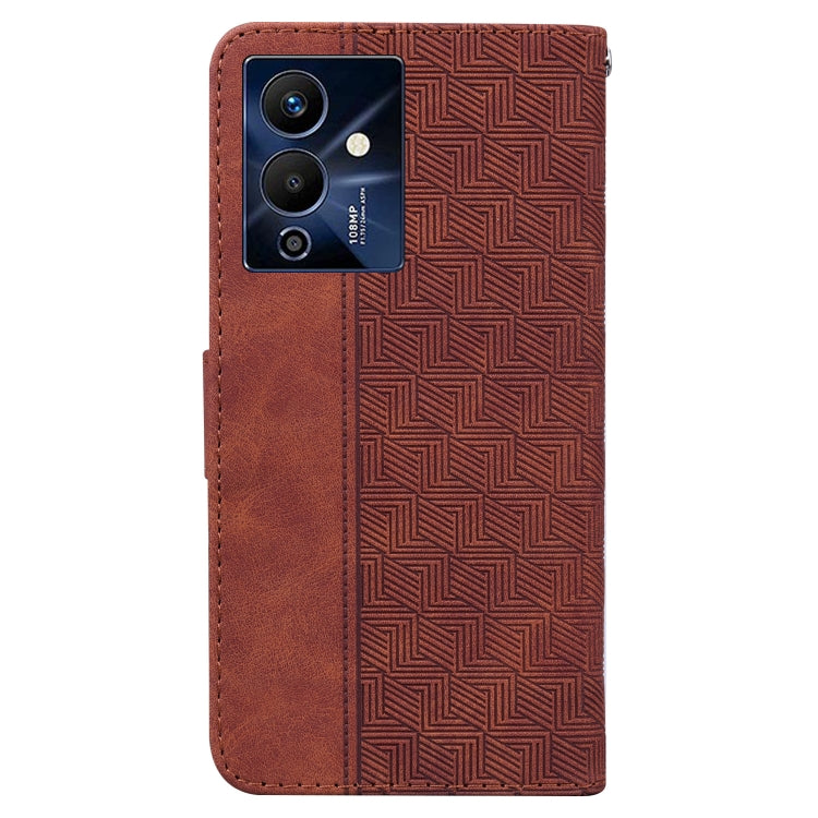 For Infinix Note 12 Pro 5G Geometric Embossed Flip Leather Phone Case