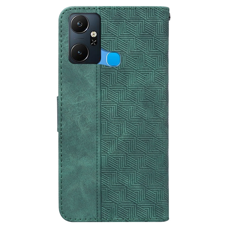 For Infinix Smart 6 Plus Geometric Embossed Flip Leather Phone Case
