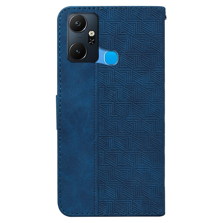 For Infinix Smart 6 Plus Geometric Embossed Flip Leather Phone Case