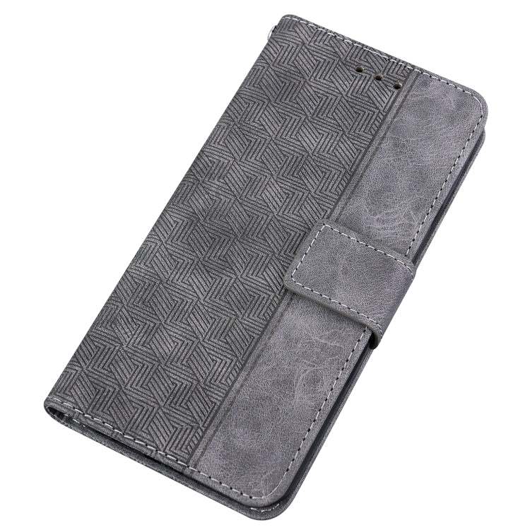 For Realme 9i 5G Geometric Embossed Flip Leather Phone Case