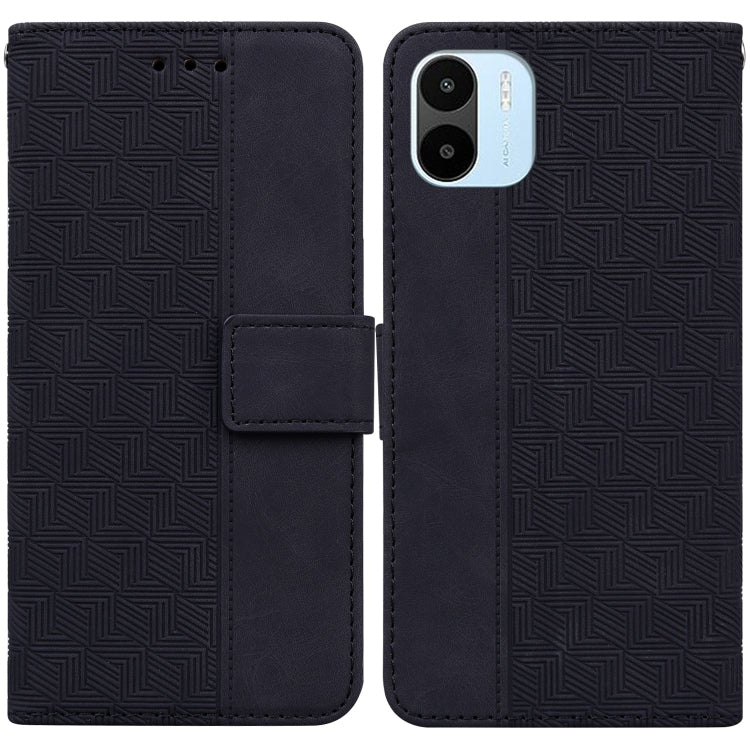 For Xiaomi Redmi A1 Geometric Embossed Flip Leather Phone Case
