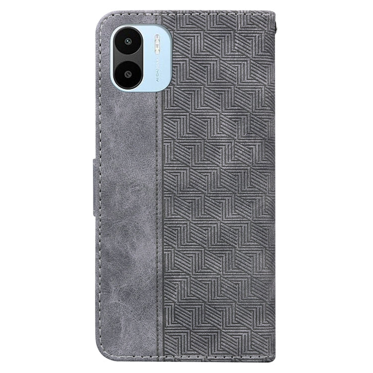 For Xiaomi Redmi A1 Geometric Embossed Flip Leather Phone Case