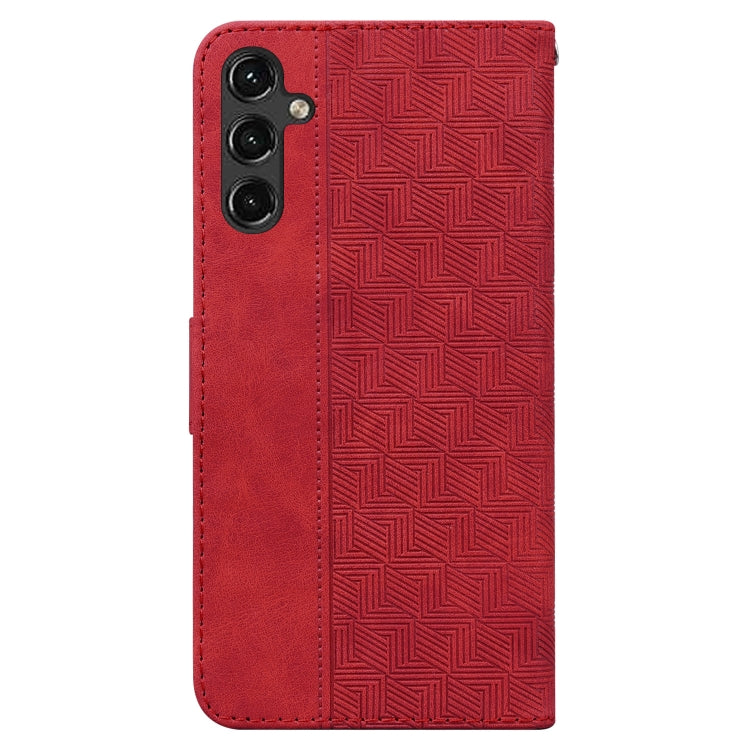 For Samsung Galaxy A14 5G Geometric Embossed Flip Leather Phone Case