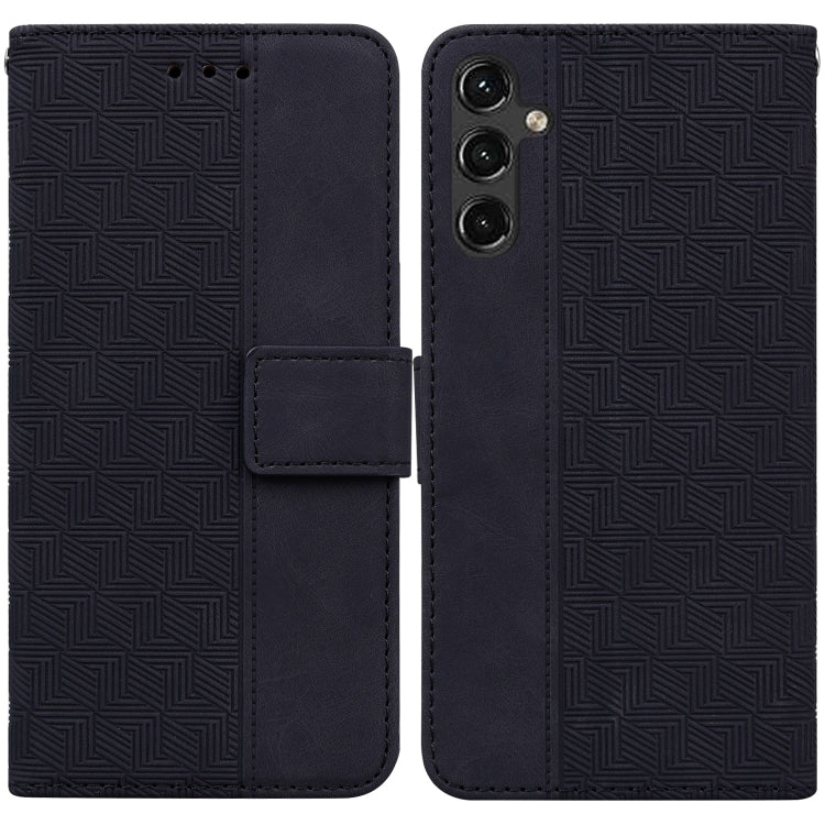 For Samsung Galaxy A14 5G Geometric Embossed Flip Leather Phone Case