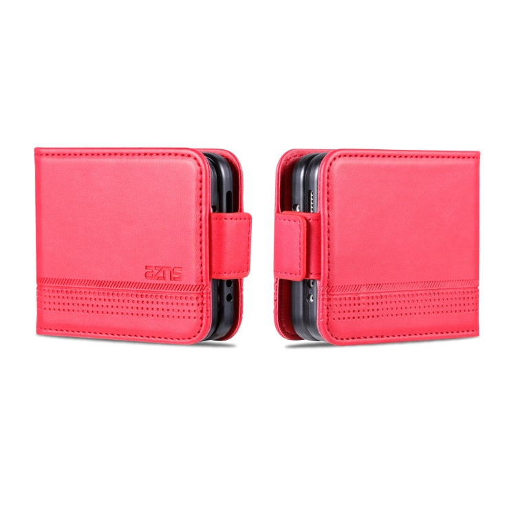 For Samsung Galaxy Z Flip4 5G AZNS Magnetic Calf Texture Flip Leather Phone Case