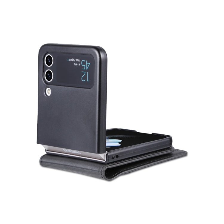 For Samsung Galaxy Z Flip4 5G AZNS Magnetic Calf Texture Flip Leather Phone Case