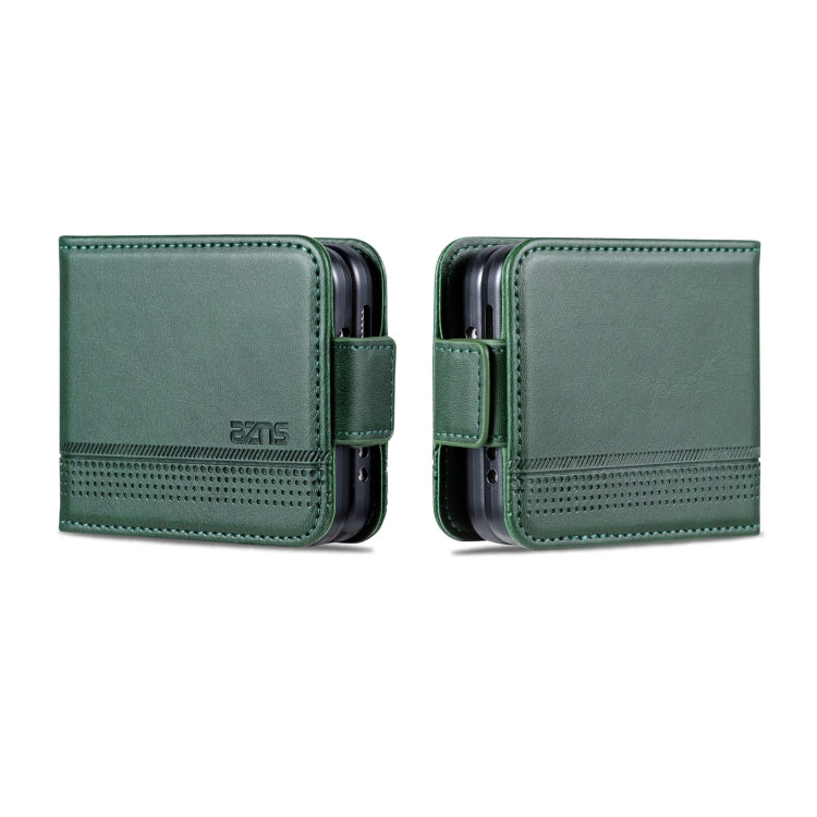 For Samsung Galaxy Z Flip4 5G AZNS Magnetic Calf Texture Flip Leather Phone Case