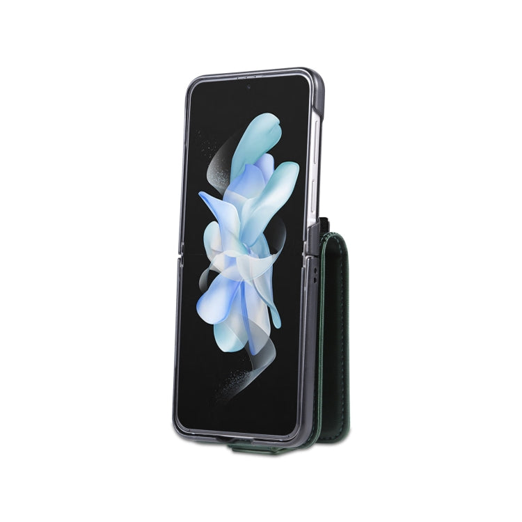 For Samsung Galaxy Z Flip4 5G AZNS Magnetic Calf Texture Flip Leather Phone Case