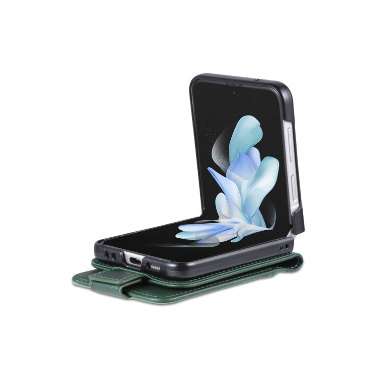 For Samsung Galaxy Z Flip4 5G AZNS Magnetic Calf Texture Flip Leather Phone Case