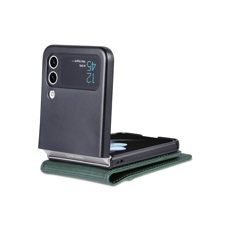 For Samsung Galaxy Z Flip4 5G AZNS Magnetic Calf Texture Flip Leather Phone Case
